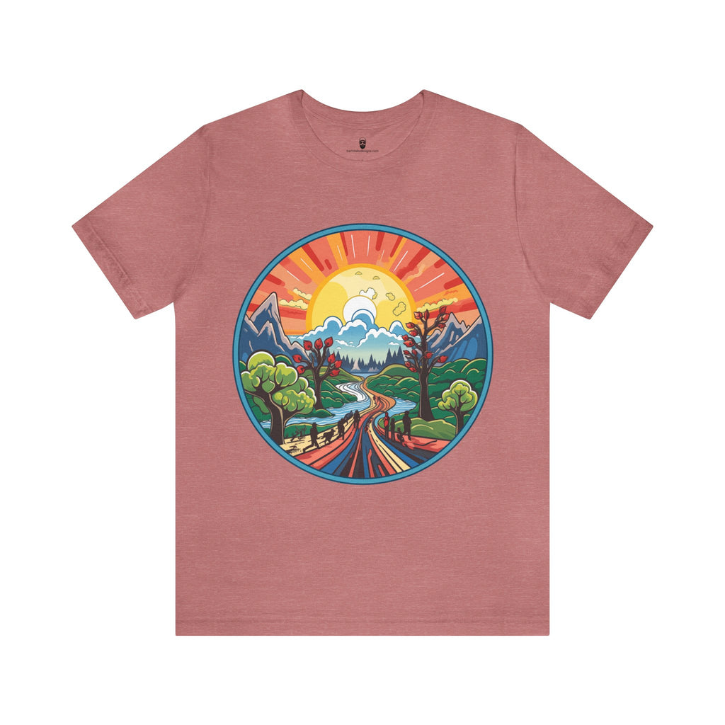 Nature's Palette Tee - Vibrant Nature Artwork