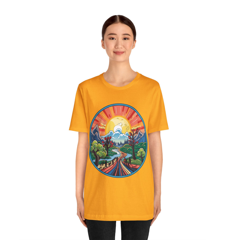 Nature's Palette Tee - Vibrant Nature Artwork