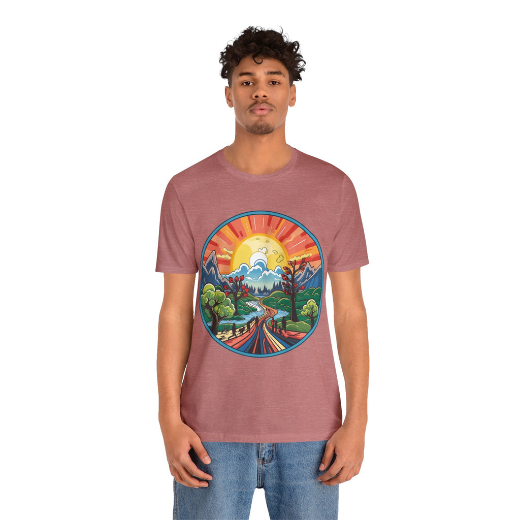 Nature's Palette Tee - Vibrant Nature Artwork