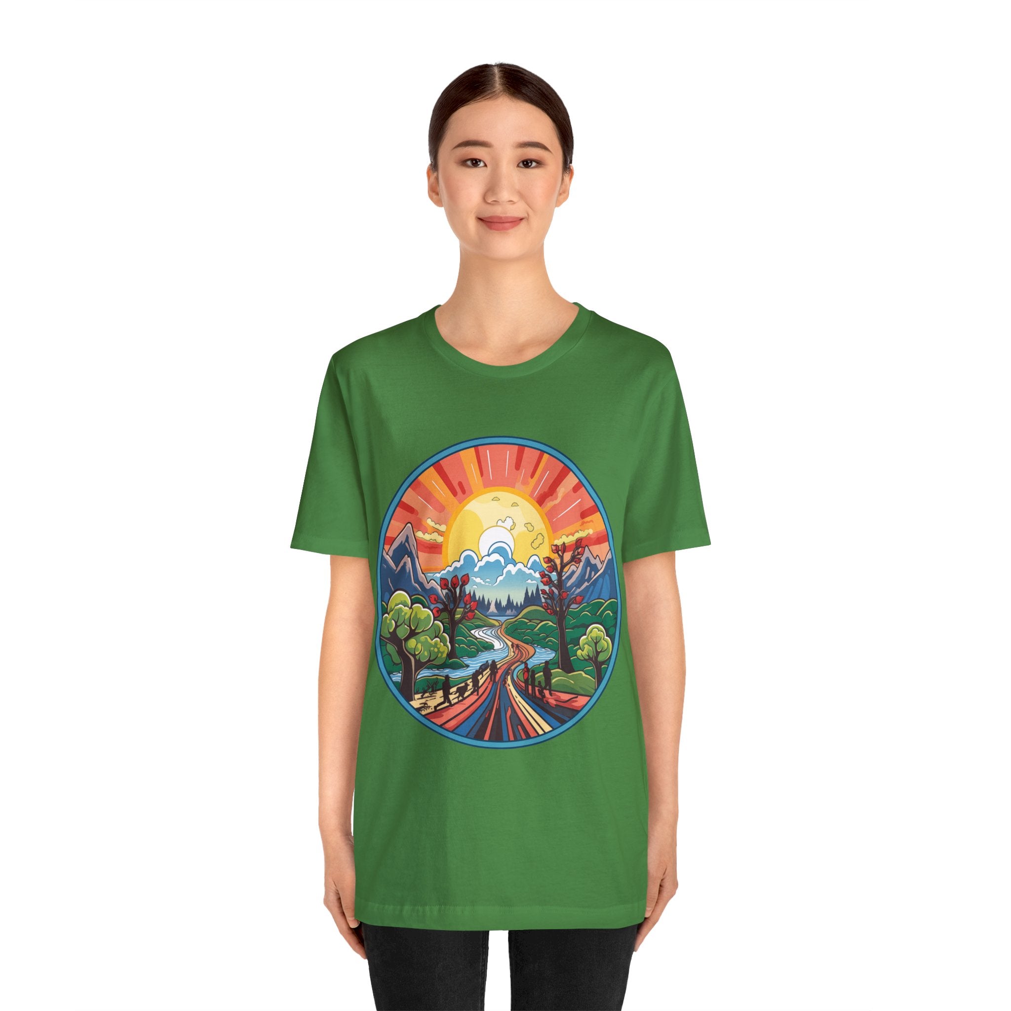 Nature's Palette Tee - Vibrant Nature Artwork