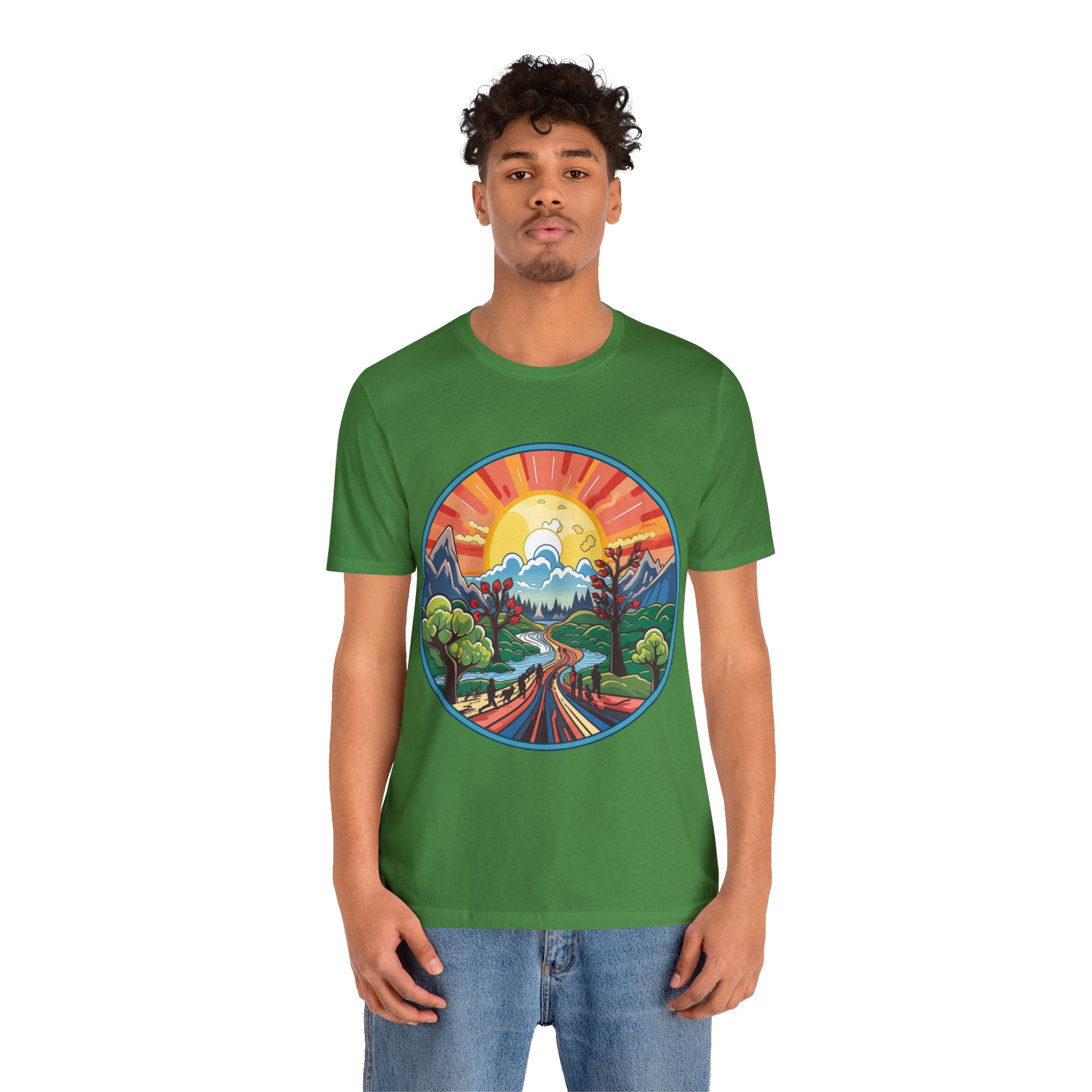 Nature's Palette Tee - Vibrant Nature Artwork