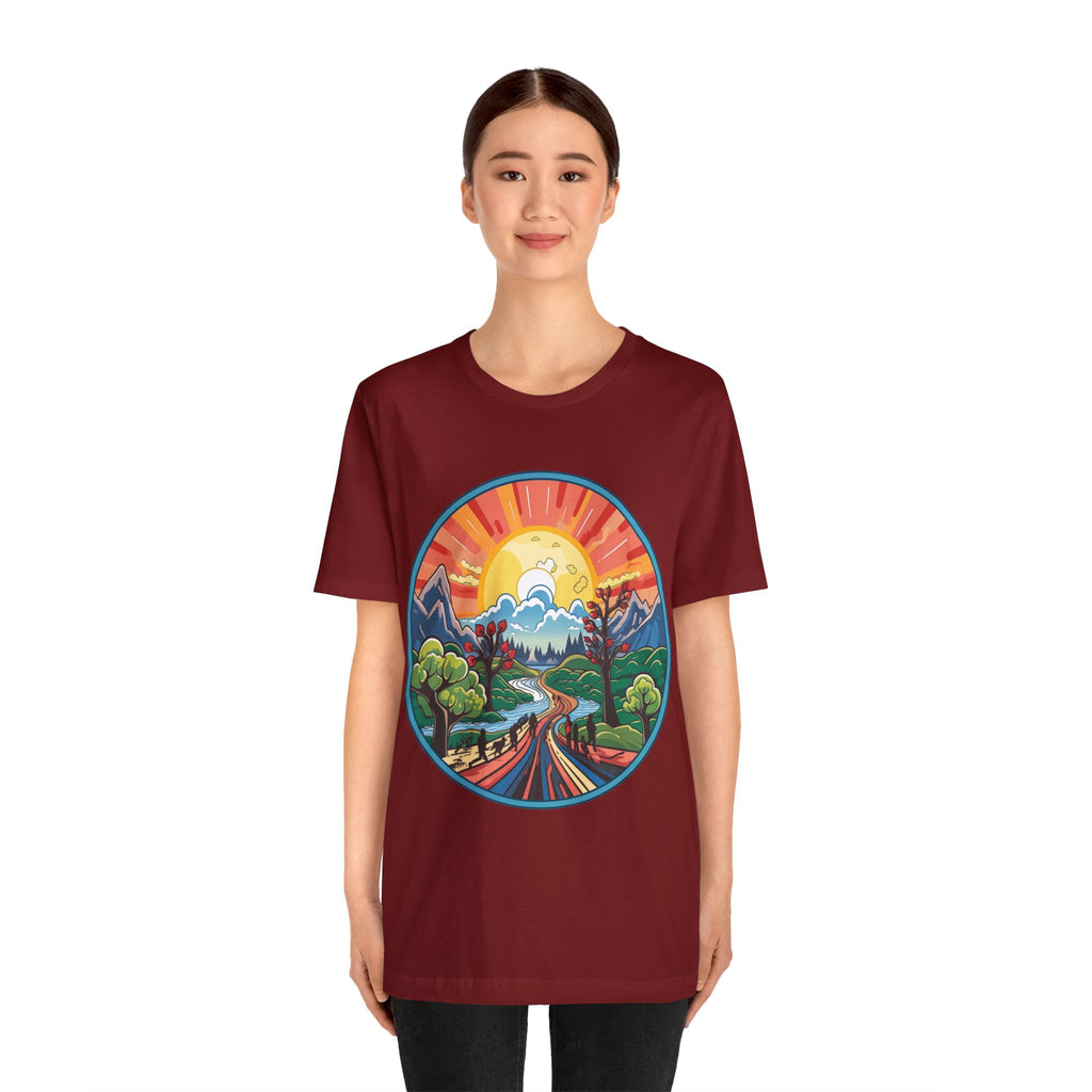 Nature's Palette Tee - Vibrant Nature Artwork