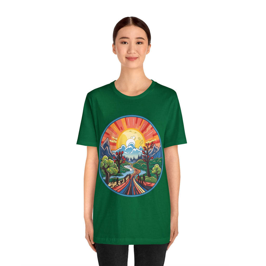 Nature's Palette Tee - Vibrant Nature Artwork