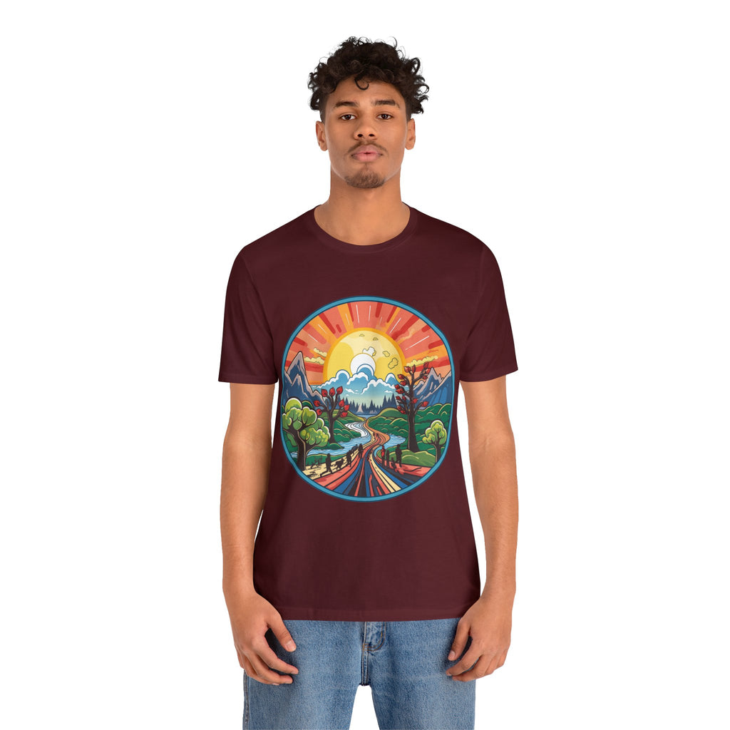 Nature's Palette Tee - Vibrant Nature Artwork