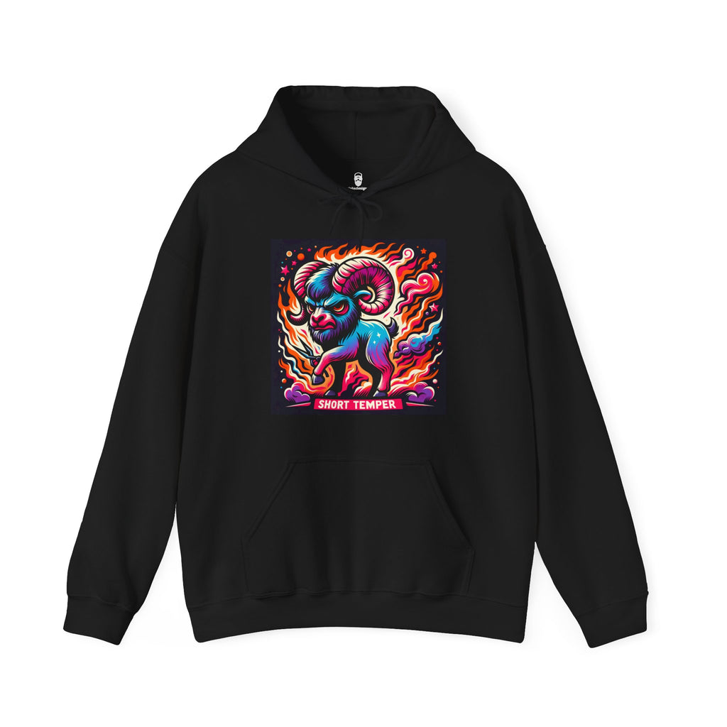 Aries Temper Flare - Zodiac Humor Hoodie