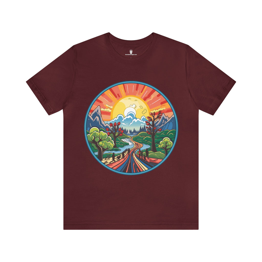 Nature's Palette Tee - Vibrant Nature Artwork