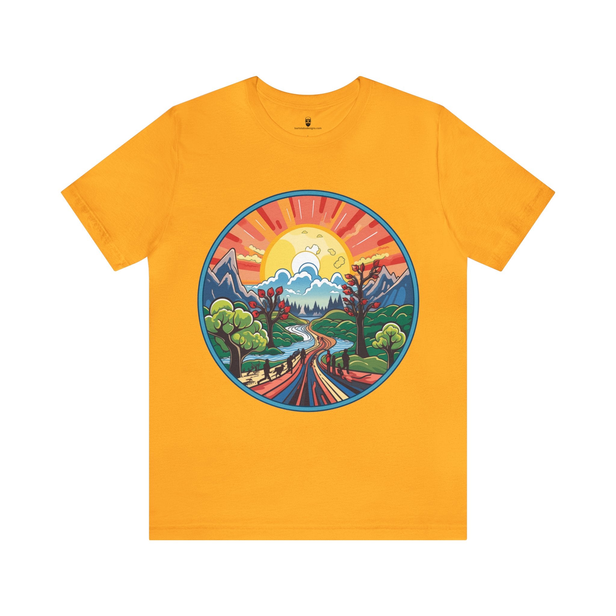 Nature's Palette Tee - Vibrant Nature Artwork