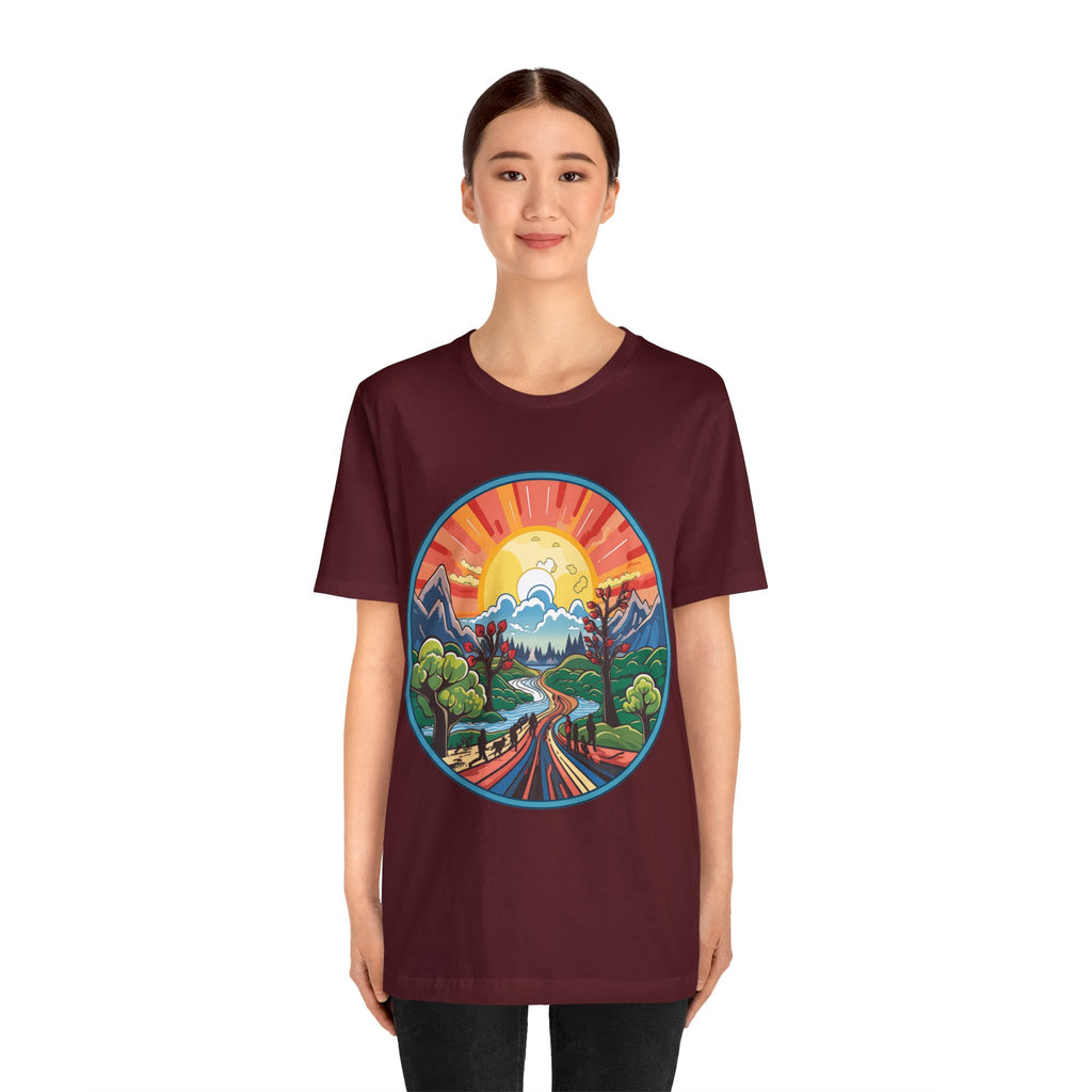Nature's Palette Tee - Vibrant Nature Artwork