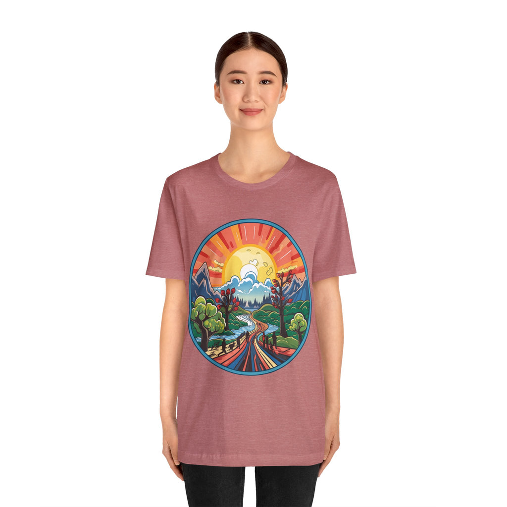 Nature's Palette Tee - Vibrant Nature Artwork