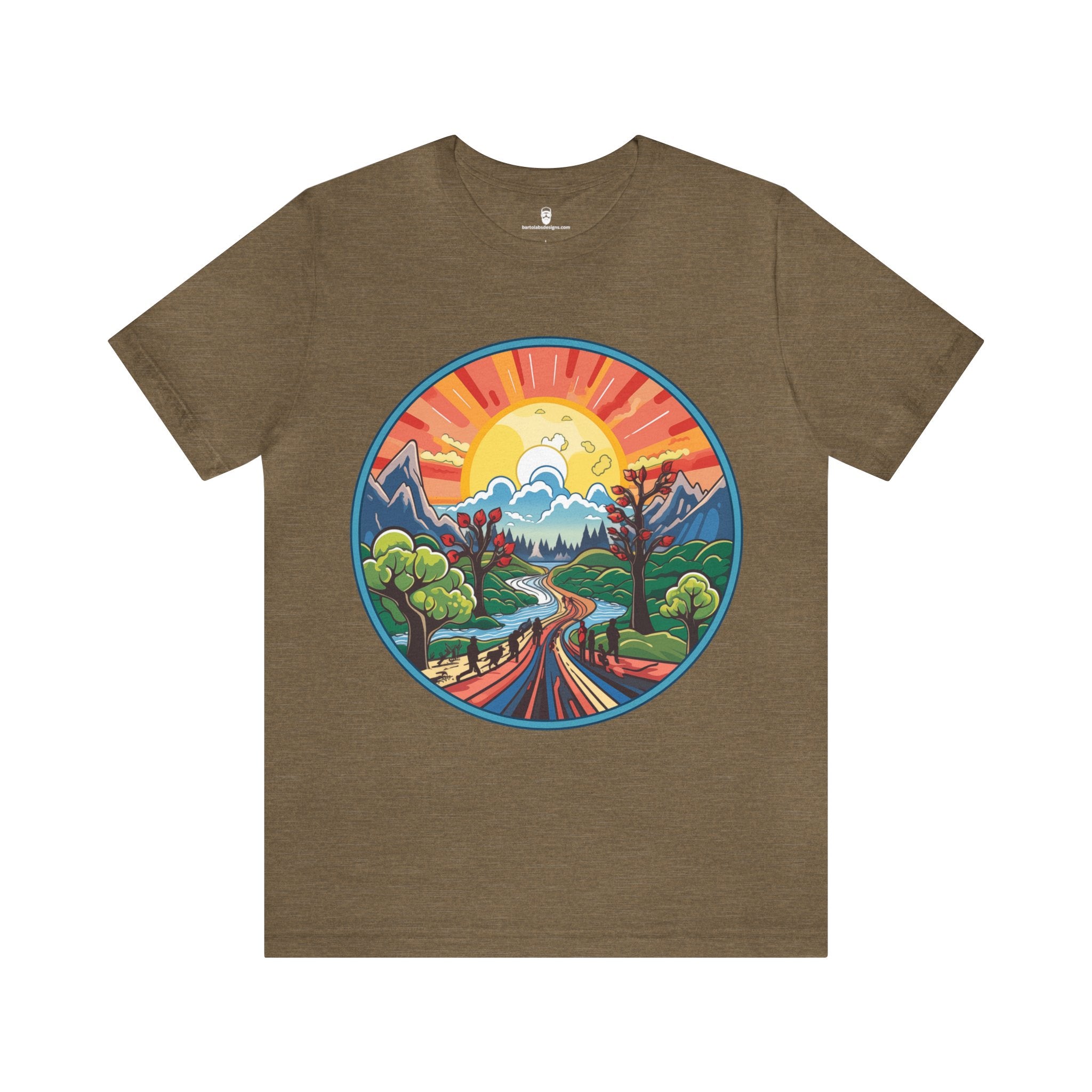 Nature's Palette Tee - Vibrant Nature Artwork