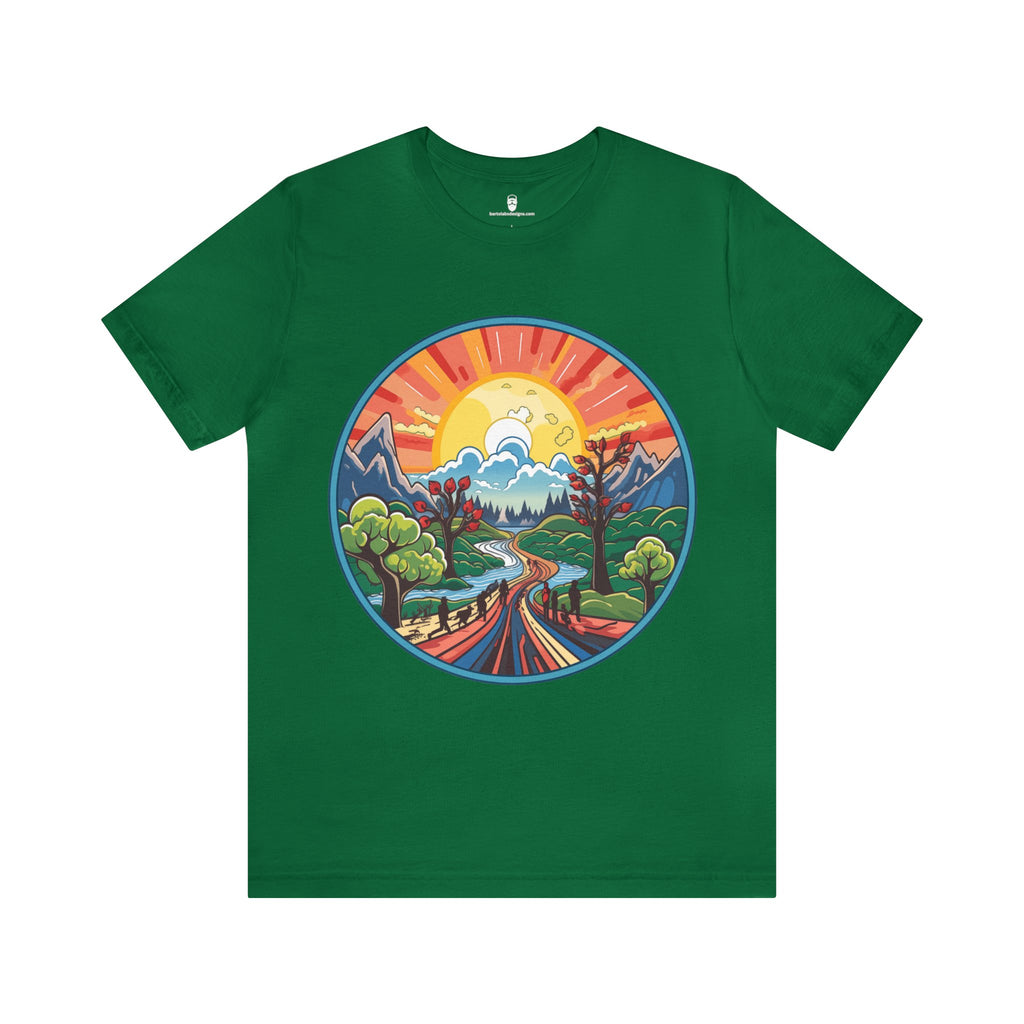 Nature's Palette Tee - Vibrant Nature Artwork