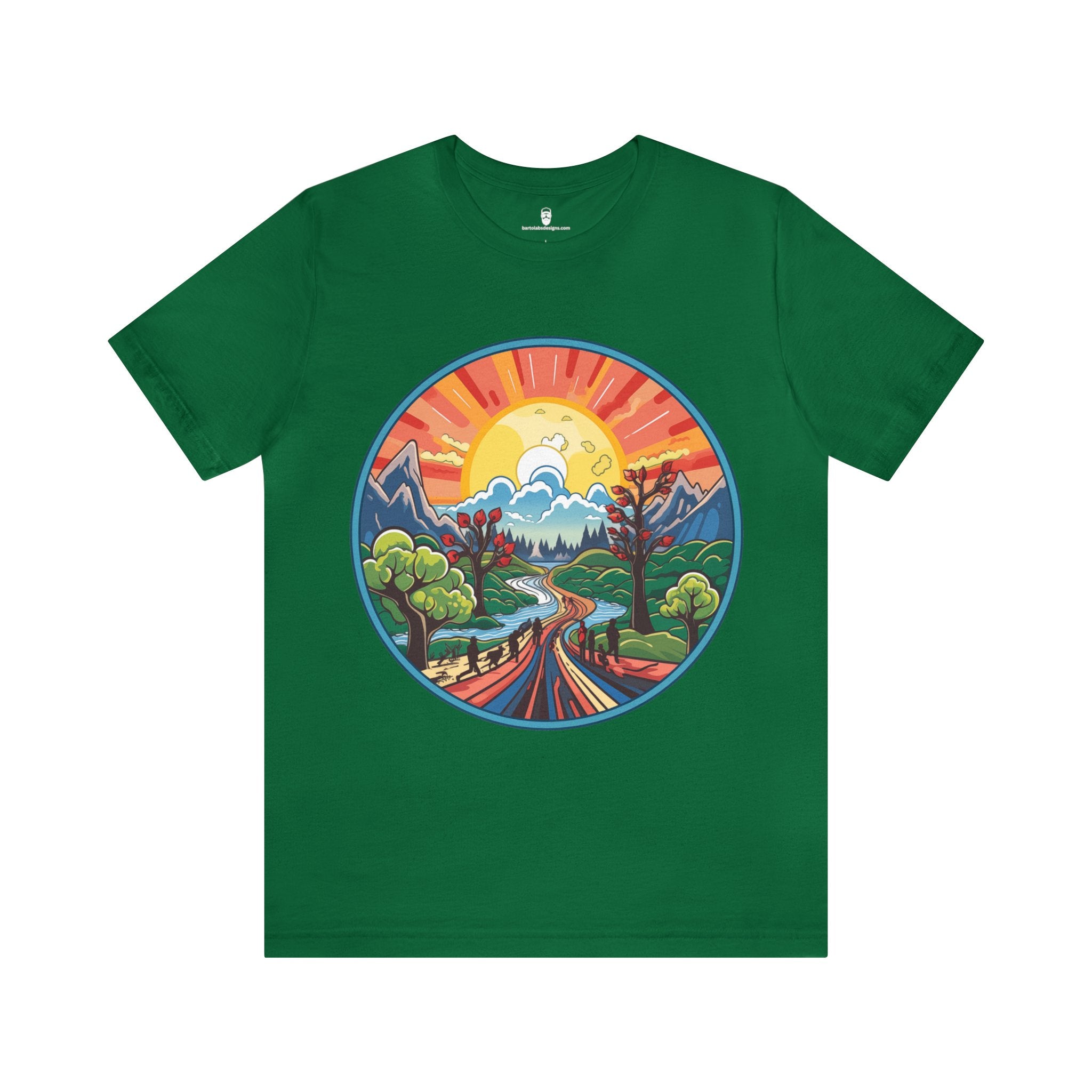 Nature's Palette Tee - Vibrant Nature Artwork