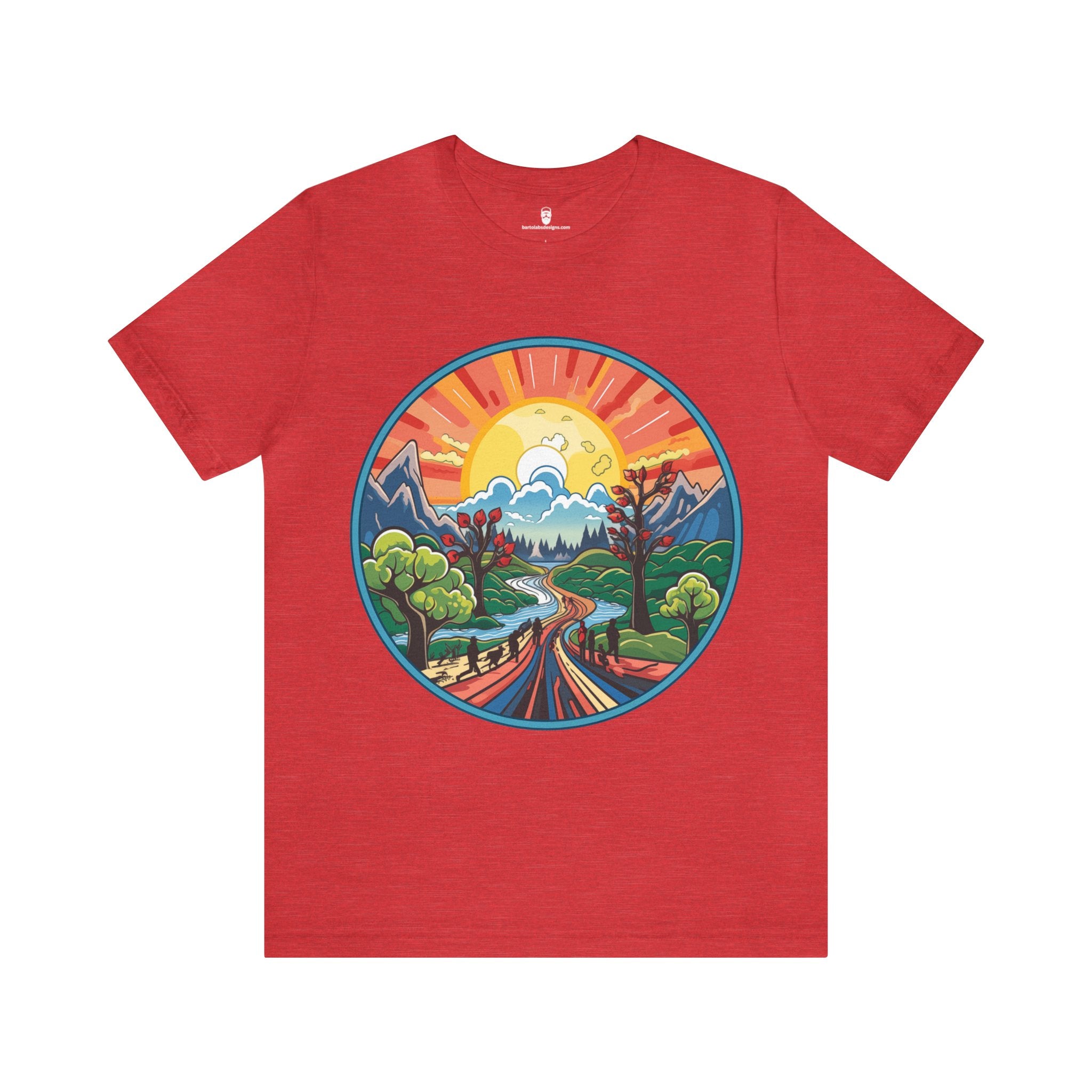 Nature's Palette Tee - Vibrant Nature Artwork