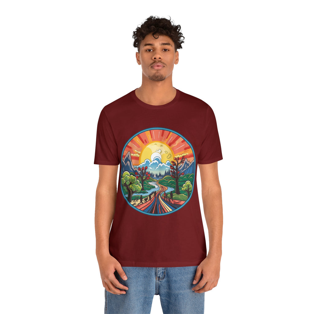 Nature's Palette Tee - Vibrant Nature Artwork