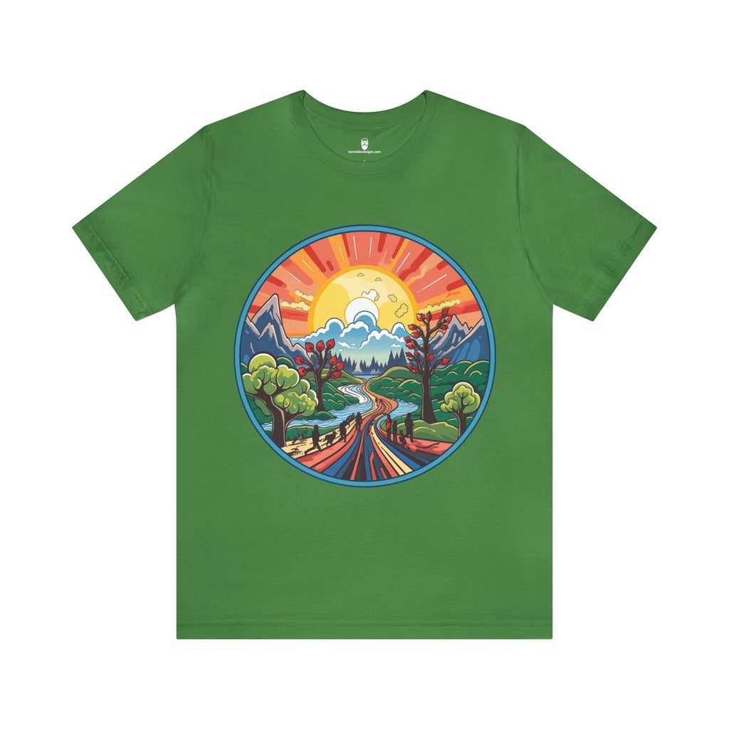 Nature's Palette Tee - Vibrant Nature Artwork