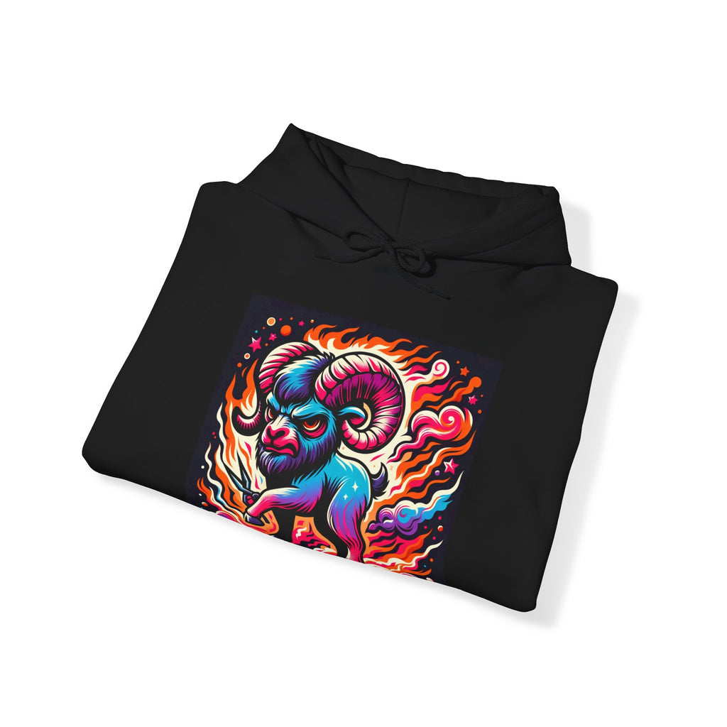 Aries Temper Flare - Zodiac Humor Hoodie