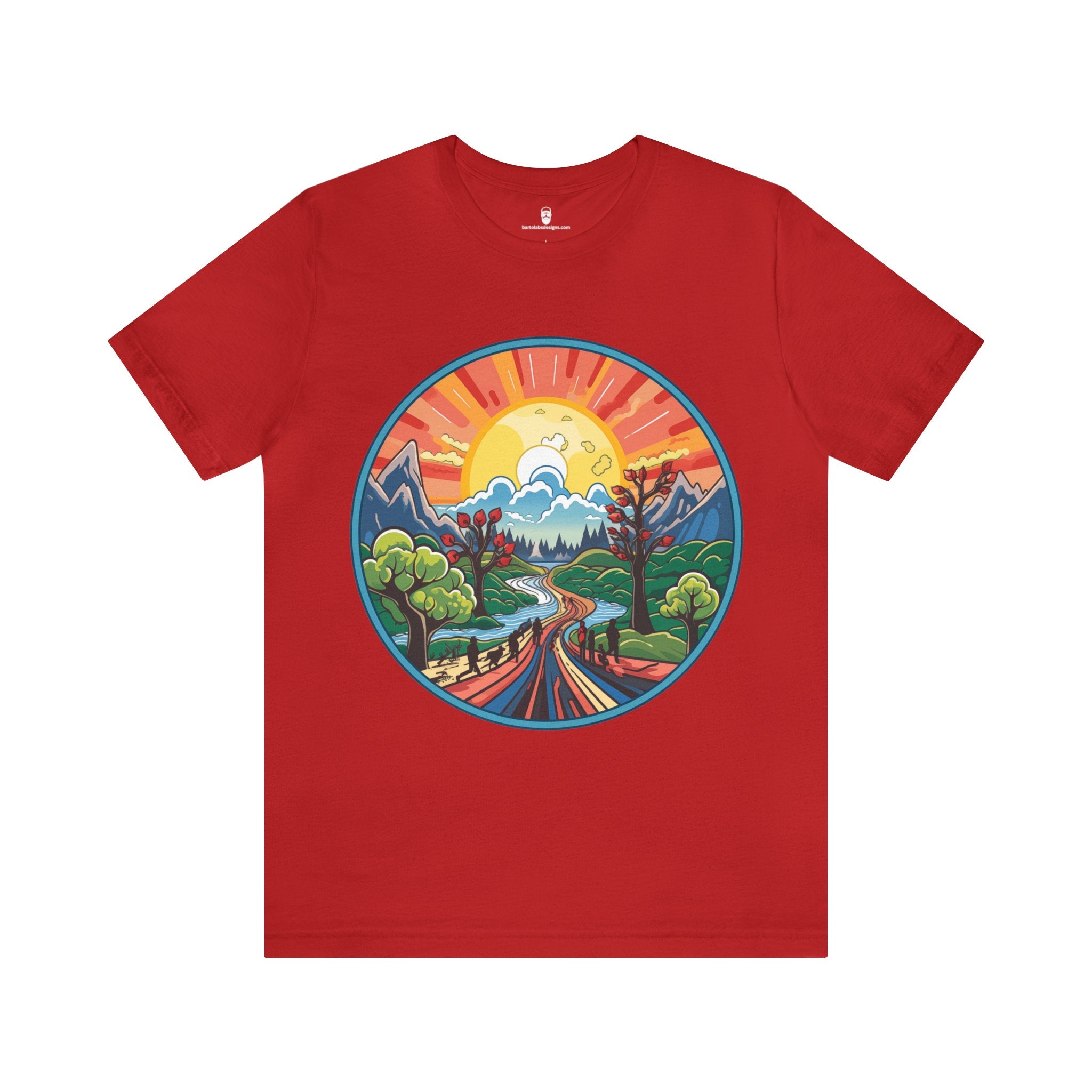 Nature's Palette Tee - Vibrant Nature Artwork