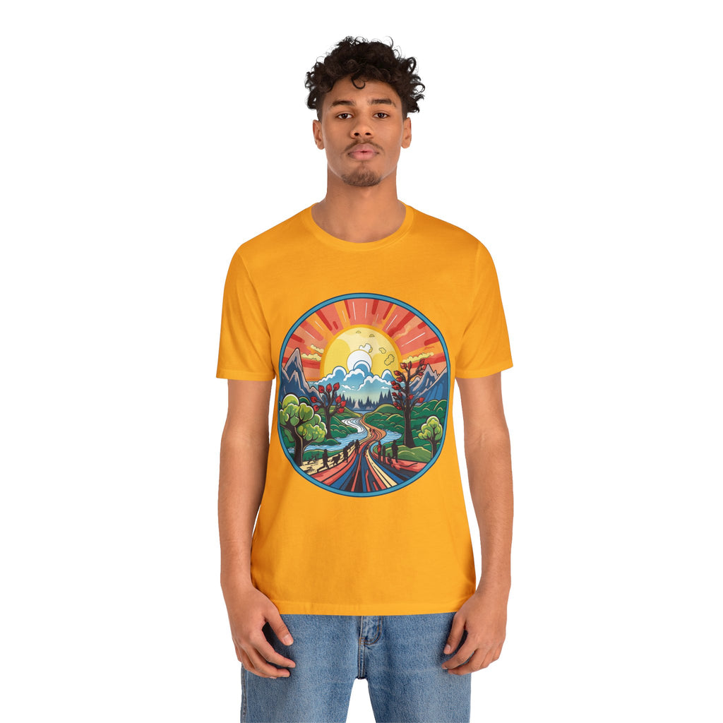 Nature's Palette Tee - Vibrant Nature Artwork