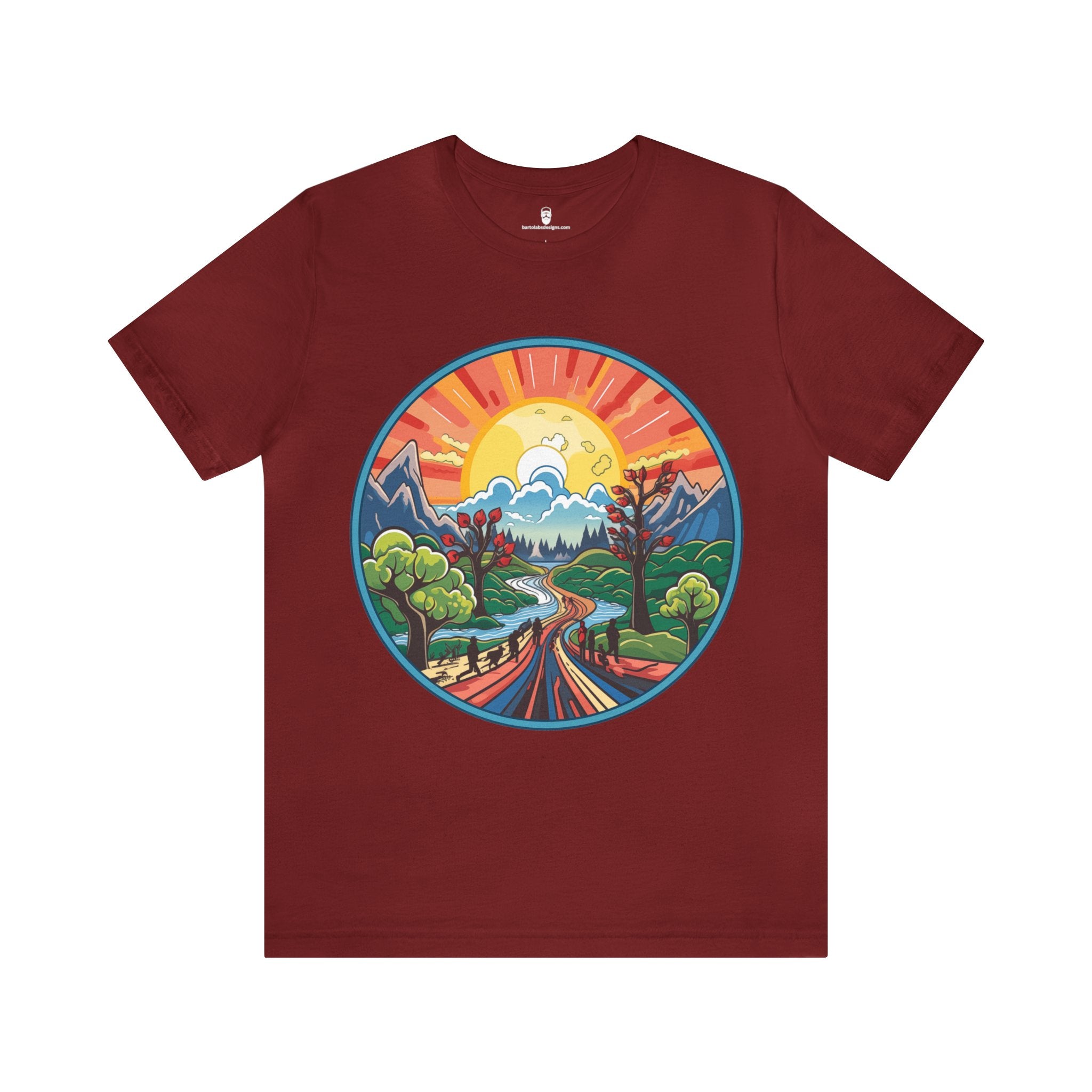 Nature's Palette Tee - Vibrant Nature Artwork