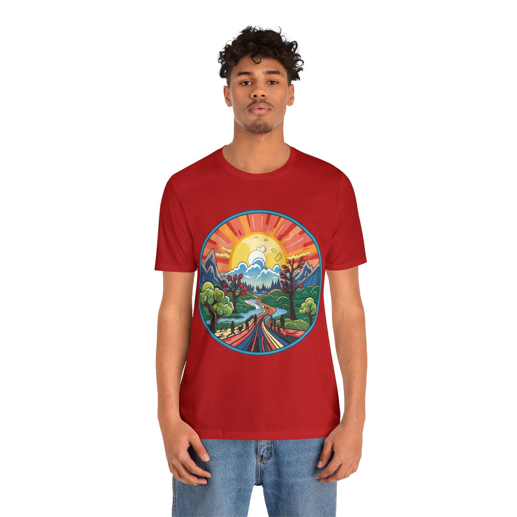 Nature's Palette Tee - Vibrant Nature Artwork