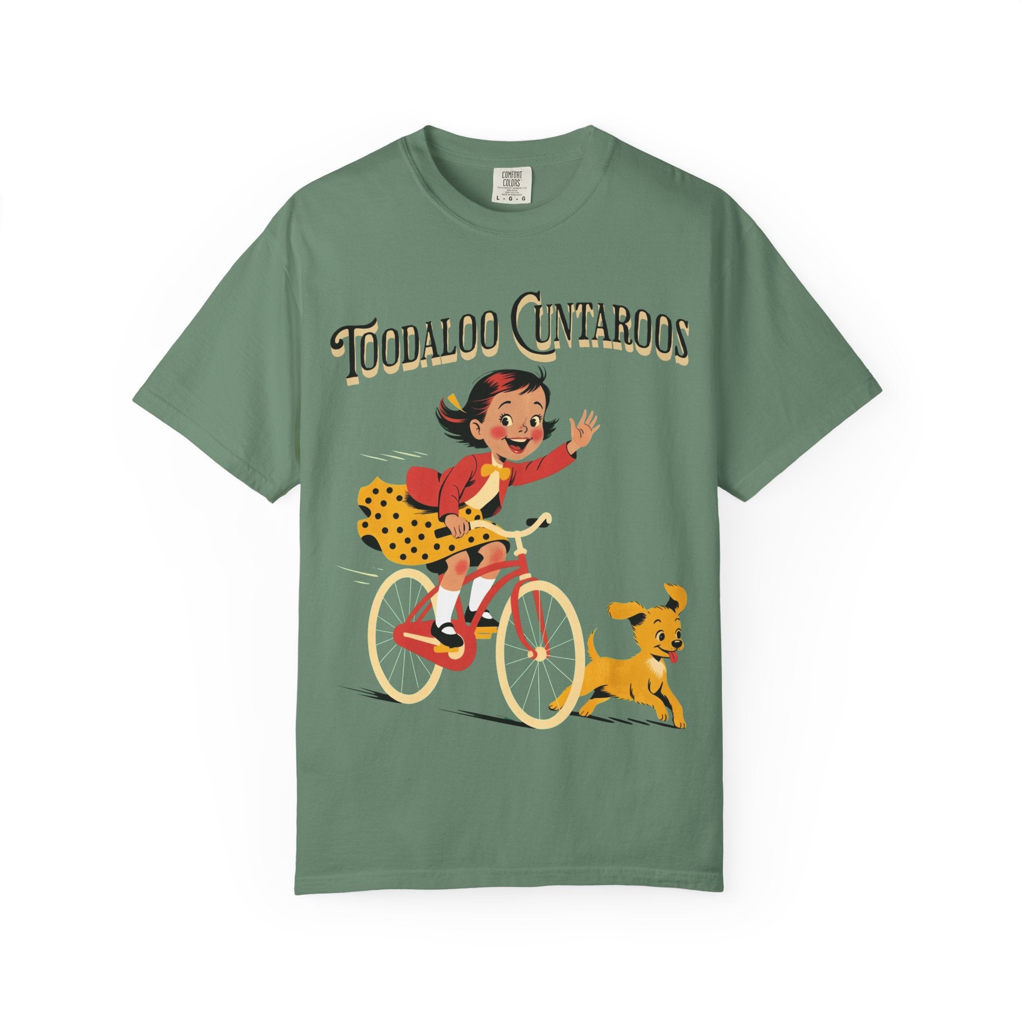 Toodaloo Cantarous Girl on Bicycle T-shirt | Retro Cartoon Bike Tee