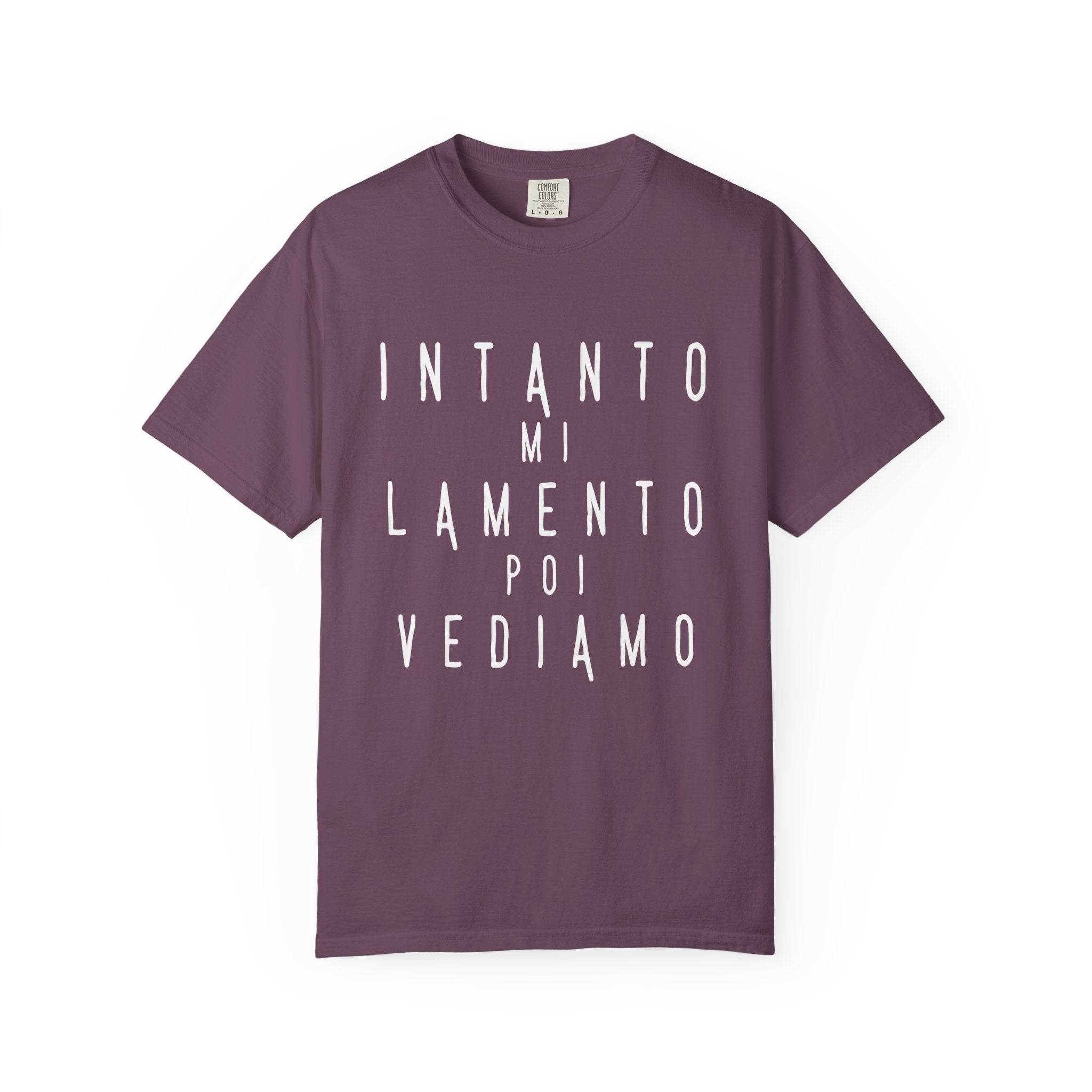Comfort Colors INTANTO MI LAMENTO Graphic Tee Italian Sarcastic Quote Unisex Shirt Minimal Streetwear
